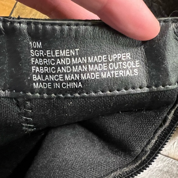 Sugar Brand Element Style Square-Toed Dress Black Patchwork Booties - Size 10 - Picture 5 of 6